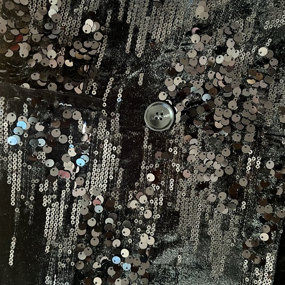 Anthropologie Black Sequin Blazer - Picture 10 of 16